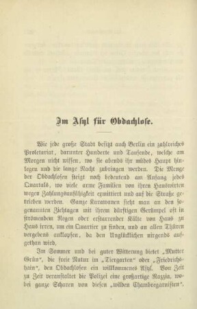 Am Asyl für Obdachlose