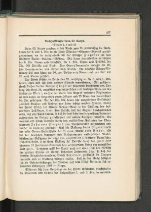 Nachhutkämpfe beim 62. Korps.