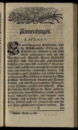 Anmerckungen.