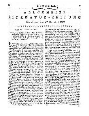 Crèvecoeur, M. G. J. de: Lettres d'un cultivateur américain. T. 1- 3. Depuis l'année 1770 jusqu'en 1786. Traduites de l'anglois. Paris: Cuchet 1787
