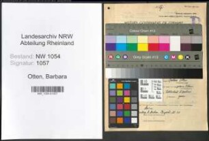 Entnazifizierung Barbara Otten , geb. 26.06.1890 ()