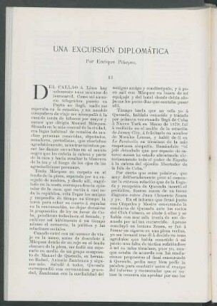 Una excursión diplomática. [Continuación]