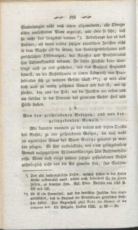 §. 9. Von den geschriebenen Gesetzen, und von der gesetzgebenden Gewalt.