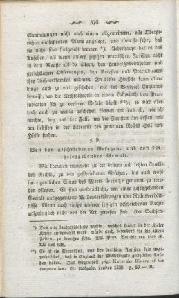 §. 9. Von den geschriebenen Gesetzen, und von der gesetzgebenden Gewalt.