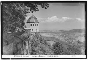 Sächsische Schweiz. Festung Königstein. Friedrichsburg