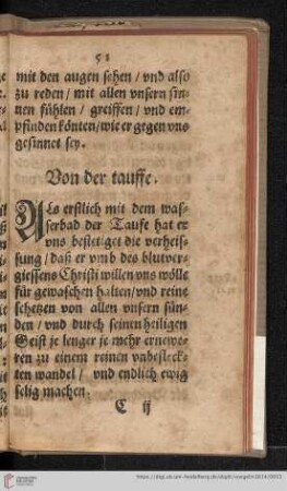 Von der tauffe