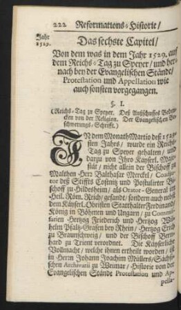 Das sechste Capitel