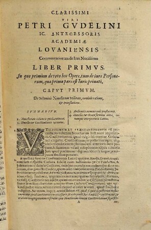 Cl. v. Petri Gudelini commentariorum de iure novissimo libri sex : optima methodo, accurate ac erudite conscripti, additis harum vicinarumque regionum moribus