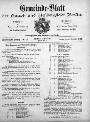 1891,46: No. 46, 15. November 1891