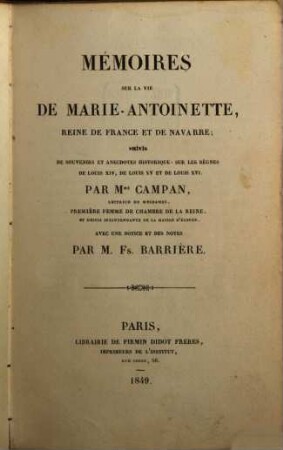 Bibliothèque des mémoires relatifs a l'histoire de France pendant le 18me siècle. 10