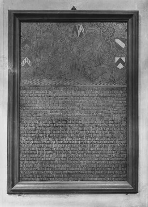 Gründungsplakette von Margarete von Escornaise