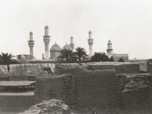 Samarra, Irak, Mesopotamien. Goldene Moschee mit dem al-Askari-Schrein im Inneren