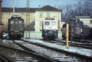 Bw Stuttgart Abstellbereich Nord Lok 141 398 Lok 144 009 Lok 110 317