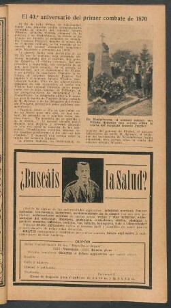 El 40. aniversario del primer combate de 1870