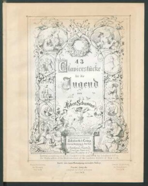 43 Clavierstücke für die Jugend : Op: 68.