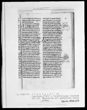 Orosius, Historiarum libri septem adversos paganos — Gerahmte Randnoten, Folio 39recto