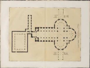 Illustration: Die Stifts-Kirche St. Maria Auf Dem Kapitol In Köln. Grundriss.