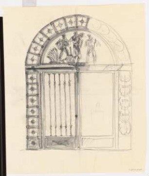 Schloss Posen, Posen Umbau: Portal