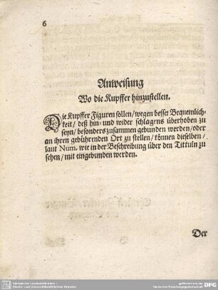 Anweisung Wo die Kupffer hinzustellen.
