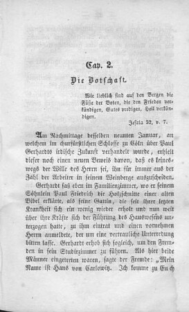 Cap. 2. Die Botschaft