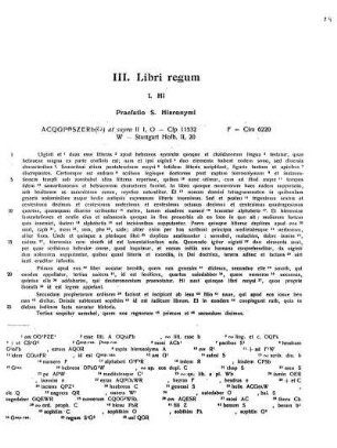 III. Libri regum