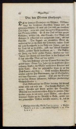 Von den Slawen überhaupt