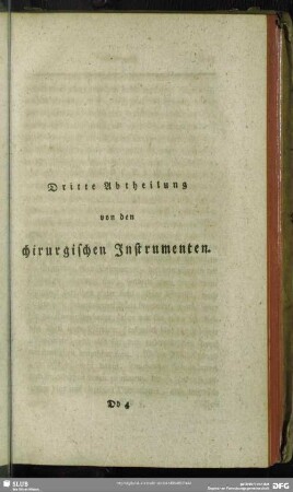 Dritte Abtheilung von den chirurgischen Instrumenten