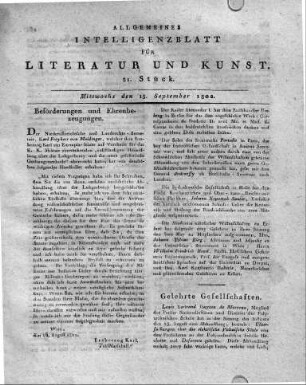 1802-09-15 : 21. Stück