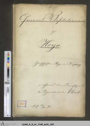 Hoya: Visitationsakten