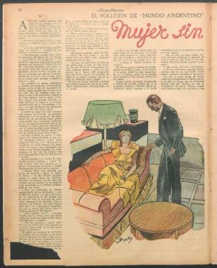 Mujer sin miedo : El folletín de "Mundo Argentino"