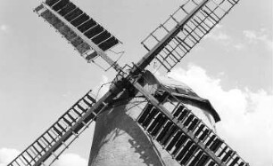 Doberschütz-Paschwitz. Mühle Friedemann, Turmholländer, Mühlweg 4, Detail