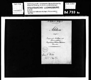 Weidner, Wilhelm (*22.06.1884 in Kassel); Chorsänger; ausgesch.: 1907
