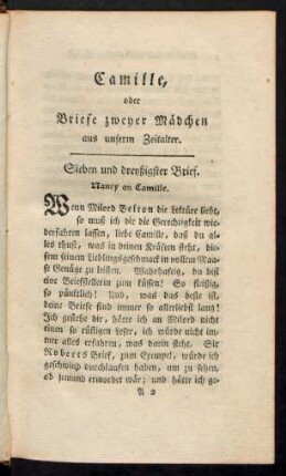 Sieben und dreyßigster Brief. - Vierzigster Brief.