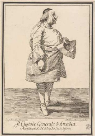 Il Custode Generale d’Arcadia (Abt Michel Giuseppe Morei, Erster Vorsitzender der römischen Gesellschaft der Arkadier)