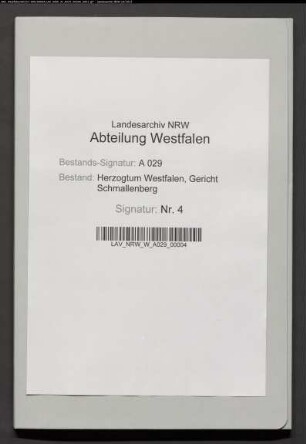 Protokoll des Landgräfl. Hessischen Gerichts