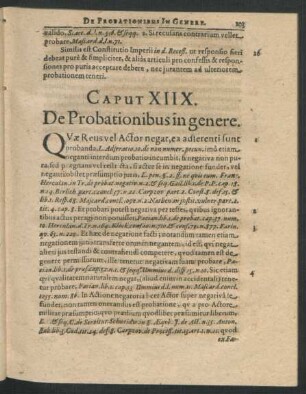 Caput XIIX. De Probationibus in genere.
