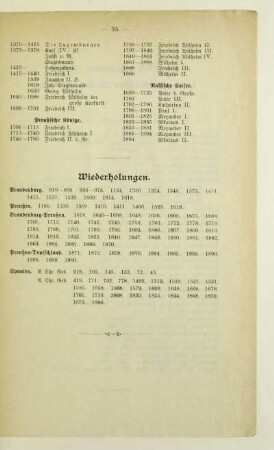 Wiederholungen