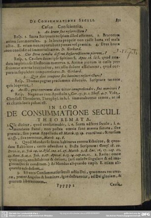 In Loco De Consummatione Seculi
