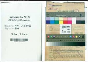 Entnazifizierung Johann Scherf , geb. 06.06.1889 (Hausmeister)