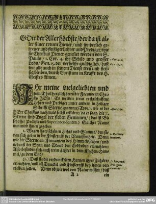 Leichenpredigt : Christliche Leichen-Predigt. [Eingang]. Text. Explicatio
