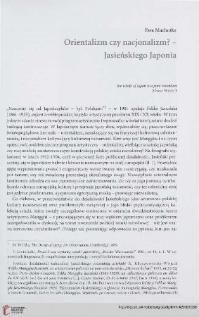 N.S. 3.2010: Orientalizm czy nacjonalizm? : Jasieńskiego Japonia