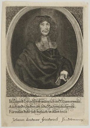 Bildnis des Johann Andreas Friedrich