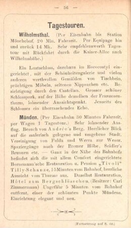Tagestouren.