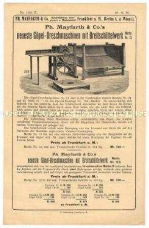 Göpel-Dreschmaschine