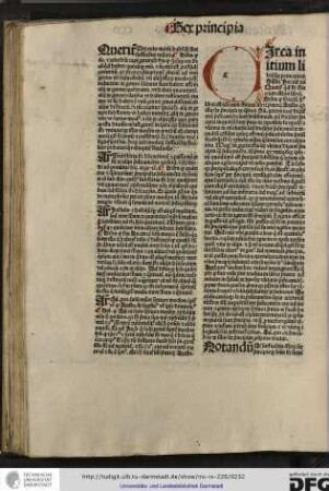 Circa initium libri sex principiorum Gilberti Porretani queritur quod sit subiectum istius libri.