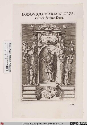 Bildnis Lodovico Sforza, gen. il Moro, 7. Herzog von Mailand (reg. 1494-99 u. Jan.-Apr. 1500)