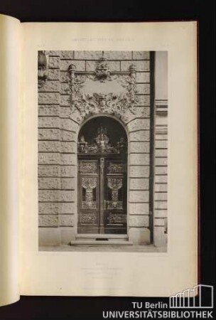 Tafel 50. Berlin. Immobilien-Verkehrs-Bank Markgrafenstrasse 54 - Hauptportal