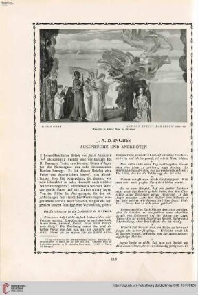 26: J. A. D. Ingres : Aussprüche und Anekdoten