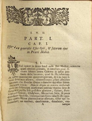 Usus Opii Salubris Et Noxius, In Morborum Medela : Solidis Et Certis Principiis Superstructus, 1