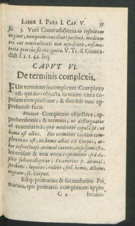Caput VI. De terminis complexis.